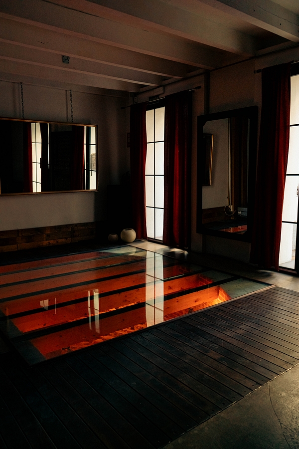 The yoga and meditation room